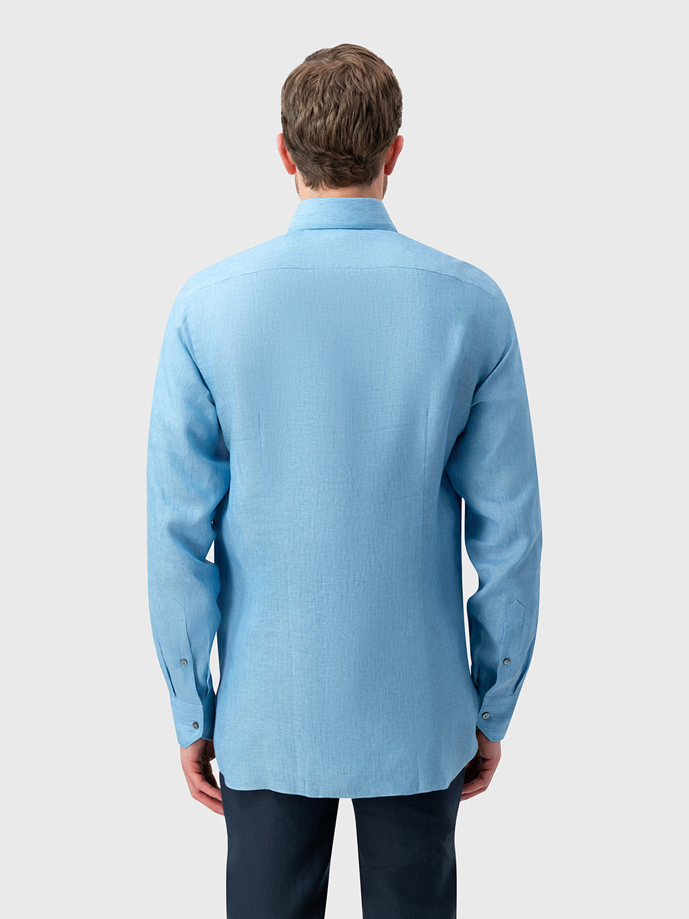 Linen Formal Shirt - Blue Teal