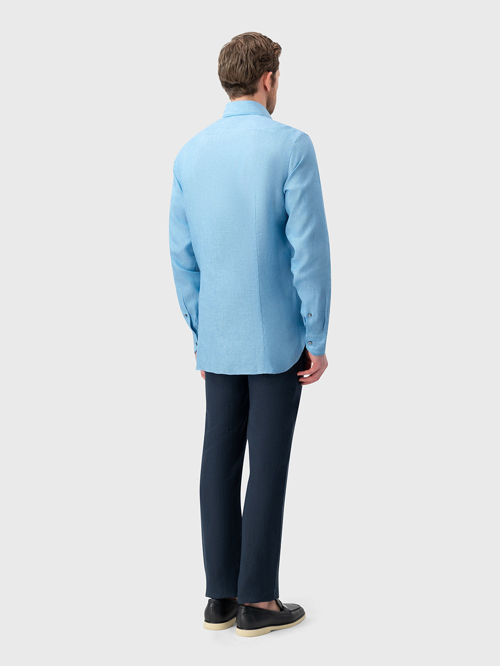 Linen Formal Shirt - Blue Teal