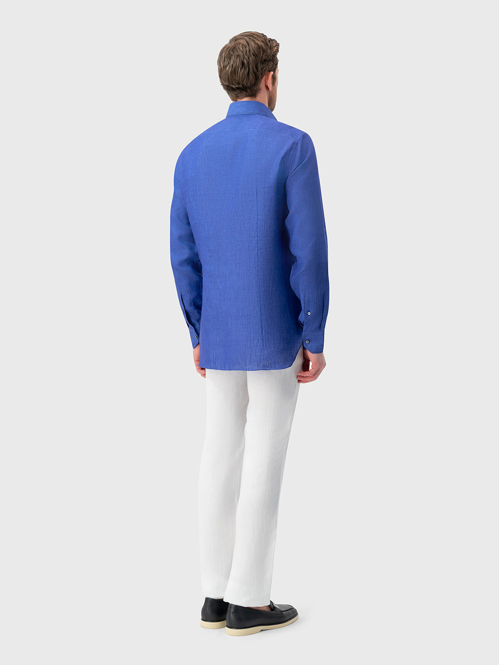 Linen Formal Shirt - Light Periwinkle