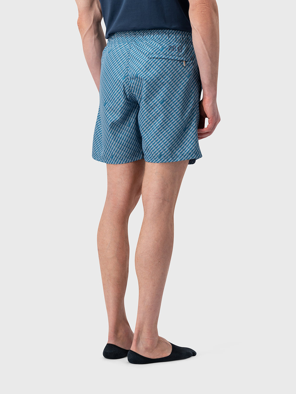 Плавки с линейным графическим рисунком — цвет «Dusty Ottanio»