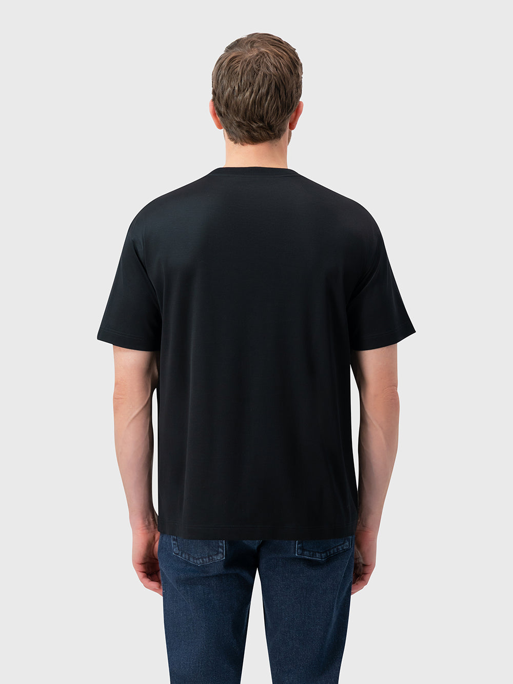 Round Neck T-Shirt with ZILLI Graphic - Black