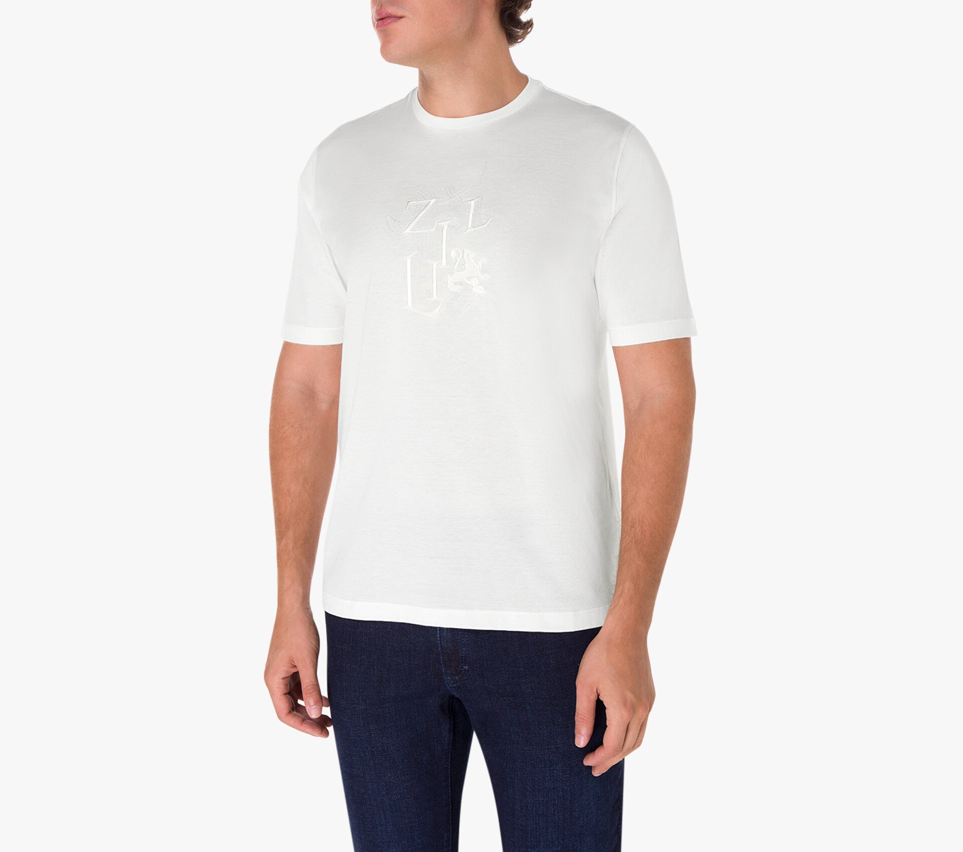 T-shirt with Zilli Art Embroidery