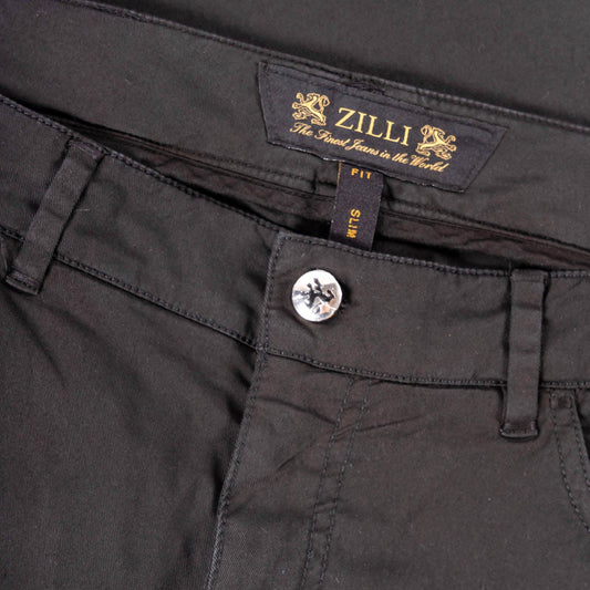 Bermuda cotton fabric with long Z embroidery logo on the pocket - ZILLI