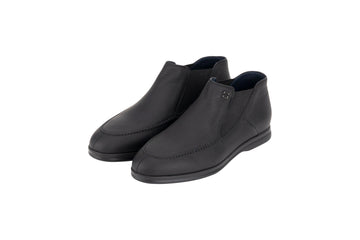 Black ankle leather boots - ZILLI