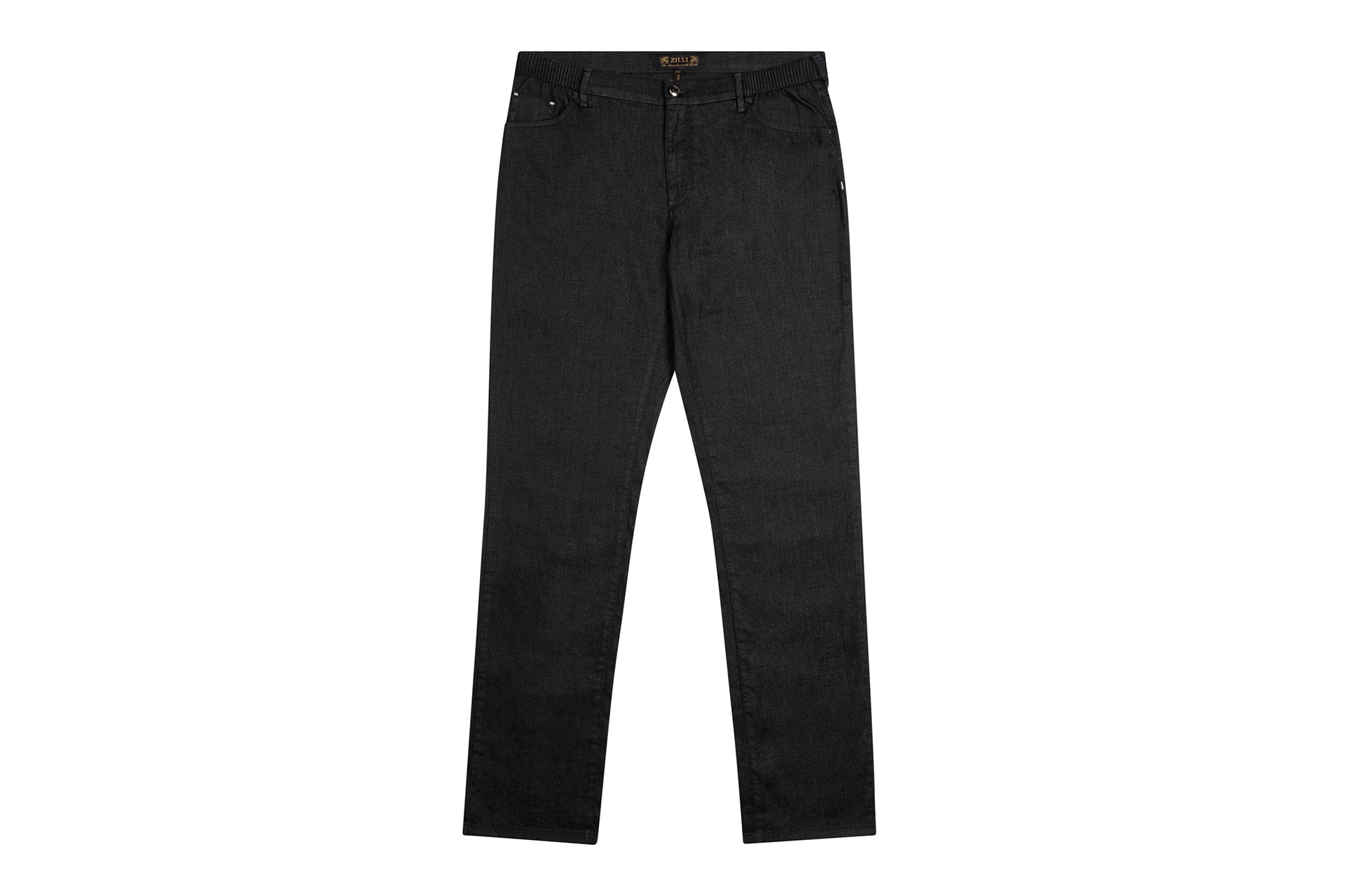 Black Jeans, Elastic Waistband, Regular - ZILLI