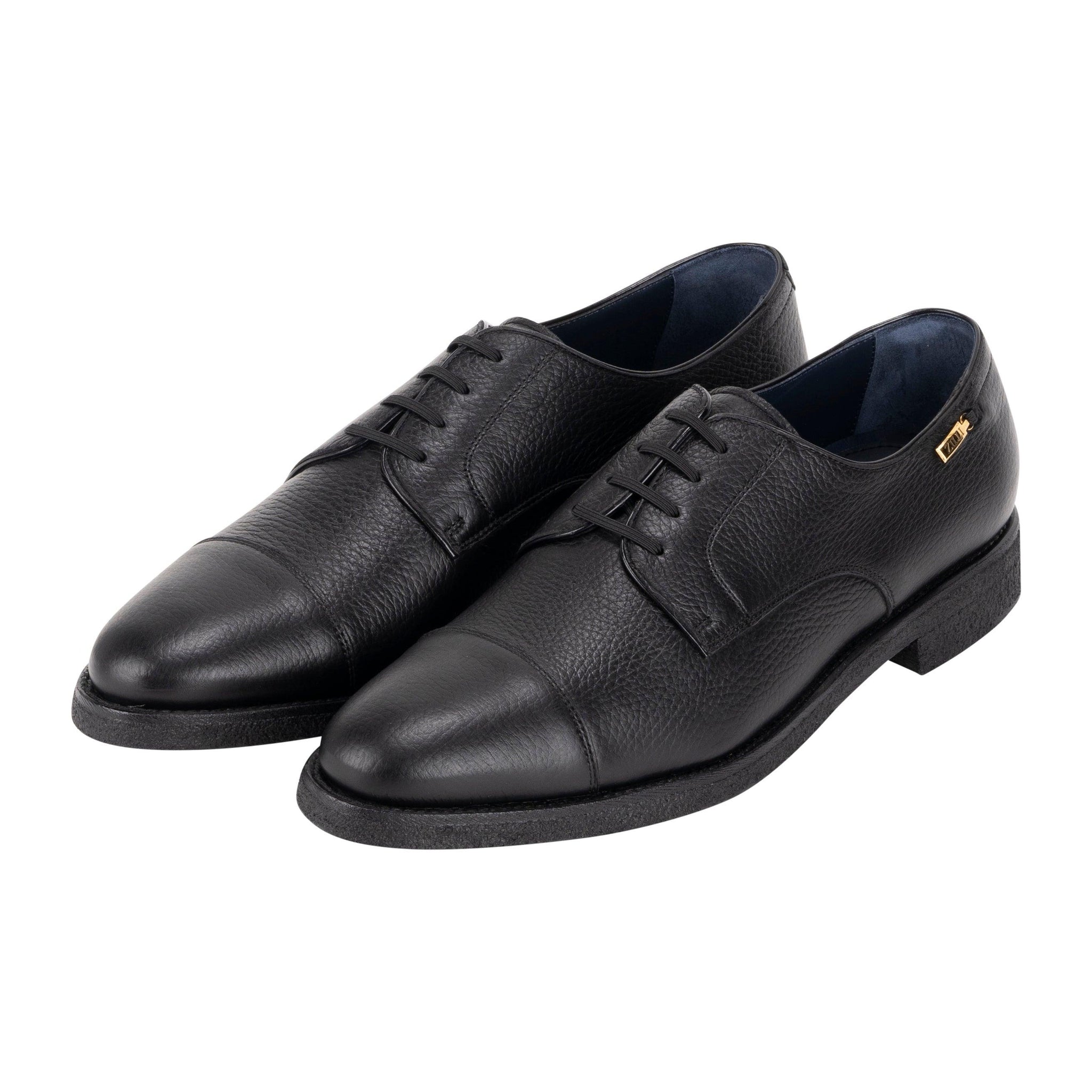 Black loafers in deer skin - ZILLI