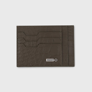 Leather Card Holder - Military