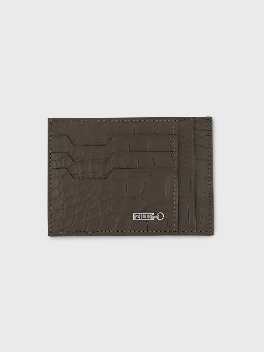 Leather Card Holder - Military