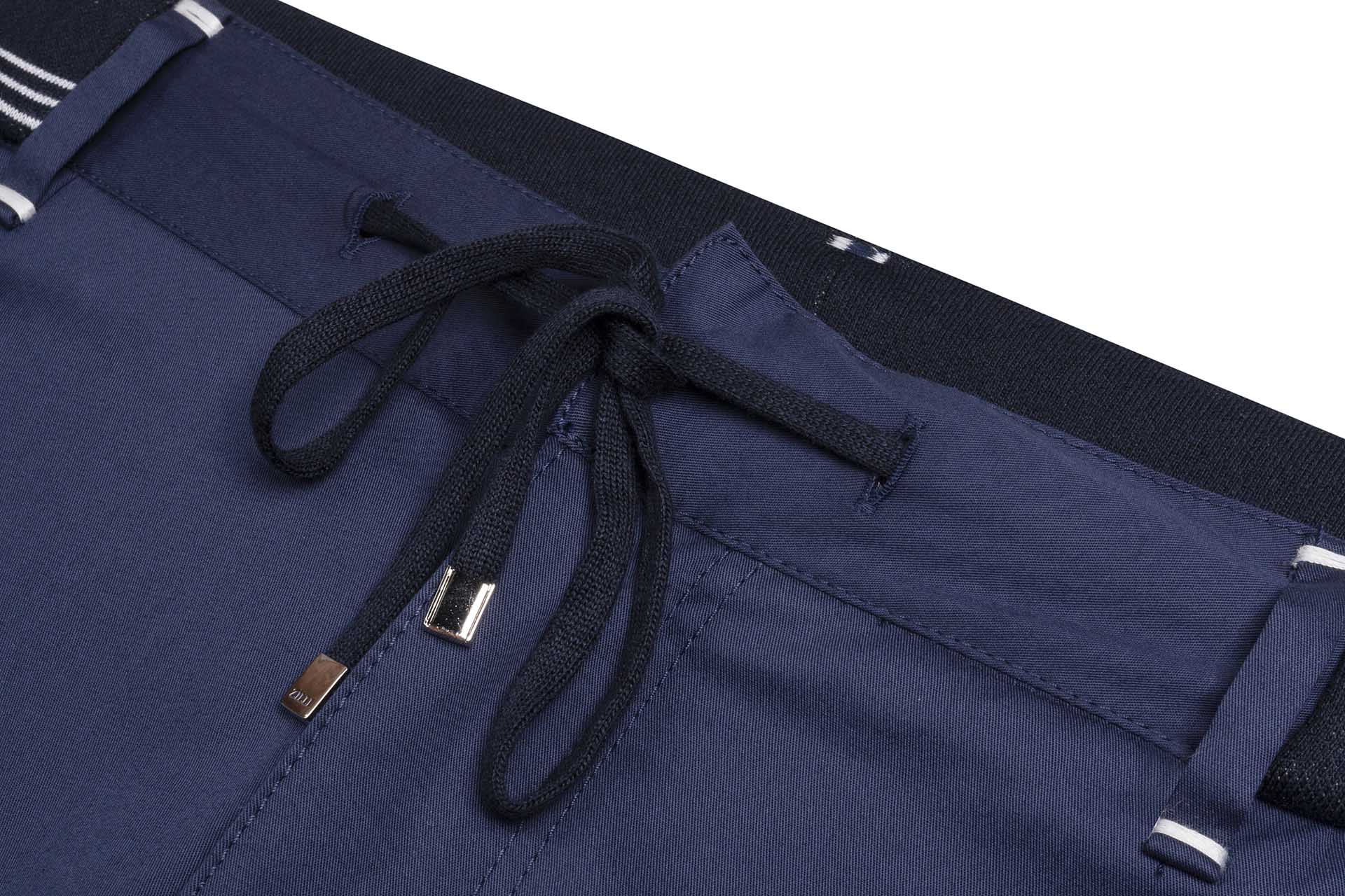 Cotton Trousers, Slim Fit, Jogging Style - ZILLI