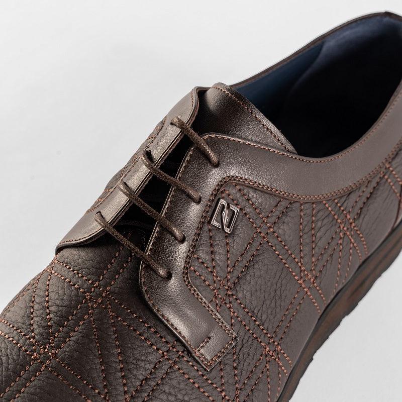 Derbies, Quilted Pattern in Matt Deerskin and Calfskin - ZILLI
