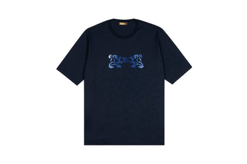 Ecru Tshirt, Double Griffon Embroidery - ZILLI