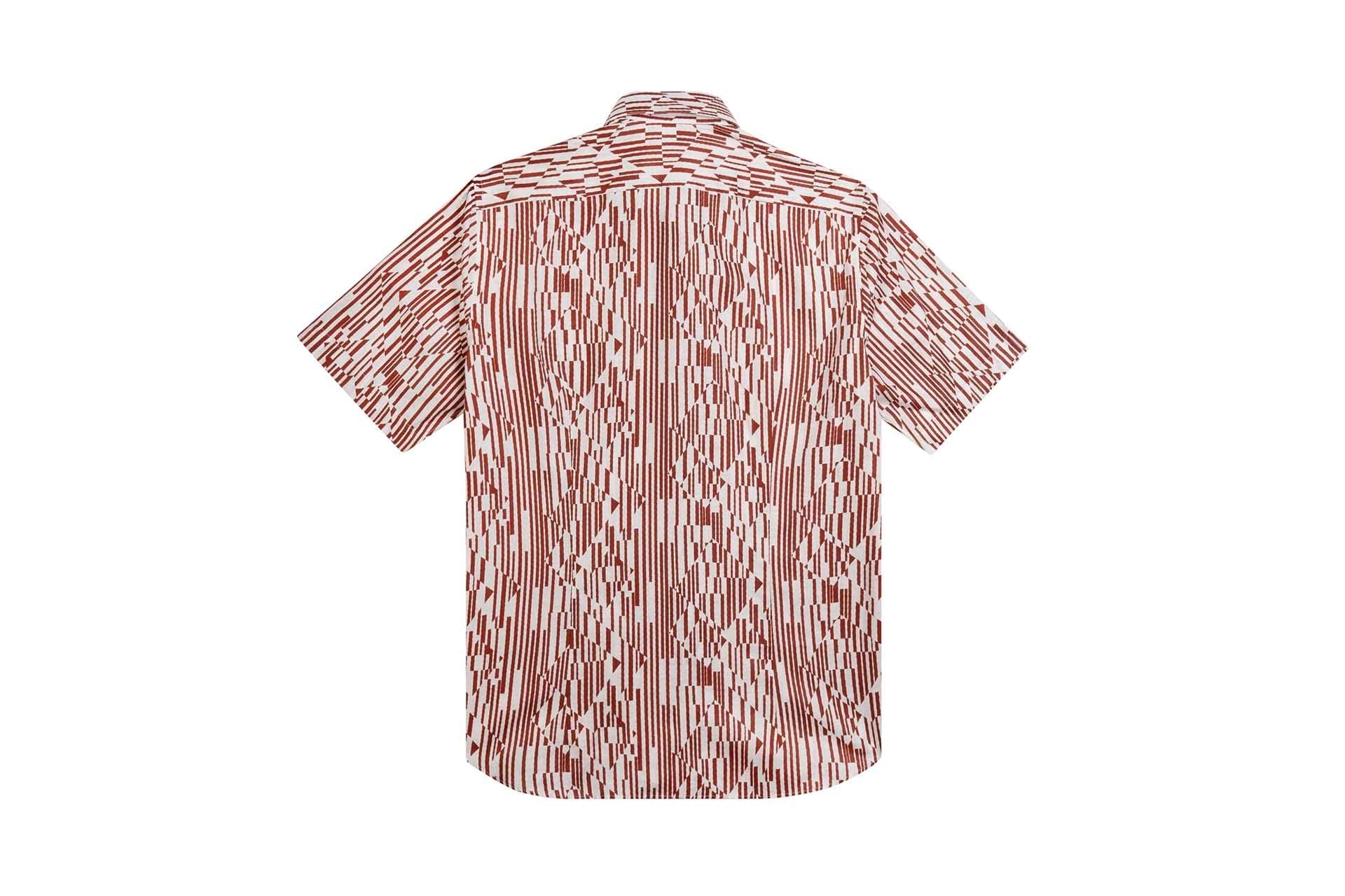 Linen Shirt, Geometric Pattern - ZILLI