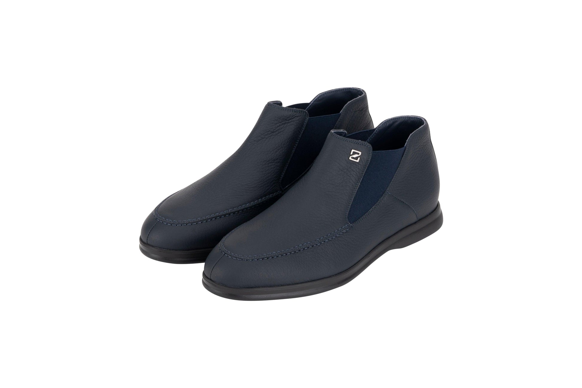 Navy ankle leather boots - ZILLI