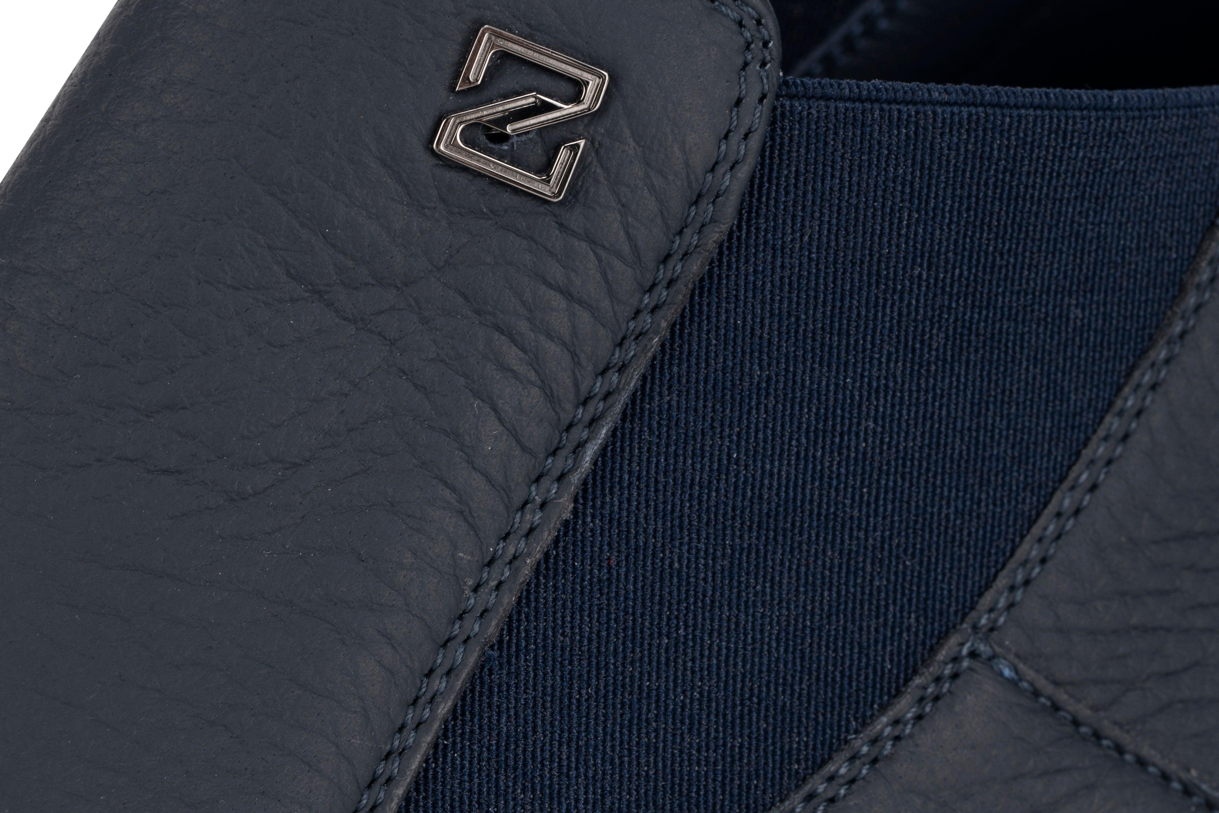 Navy ankle leather boots - ZILLI