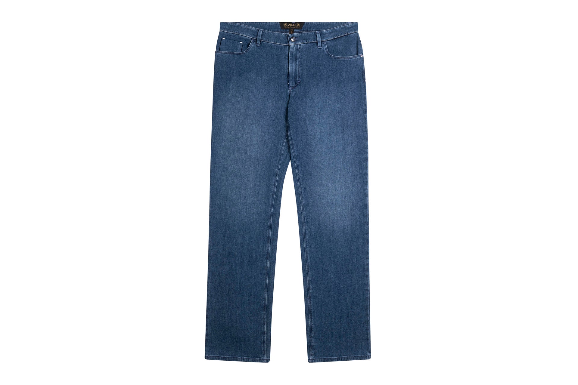 Regular Fit Jeans Griffon Embroidery with Alligator Details - ZILLI