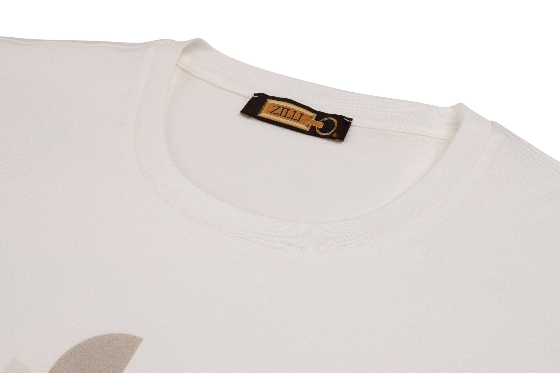 Round neck t-shirt with ZILLI graphic print - ZILLI