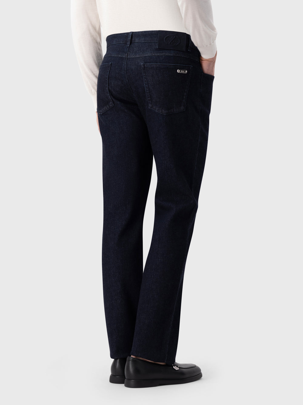 Classic Navy Blue Denim Jeans
