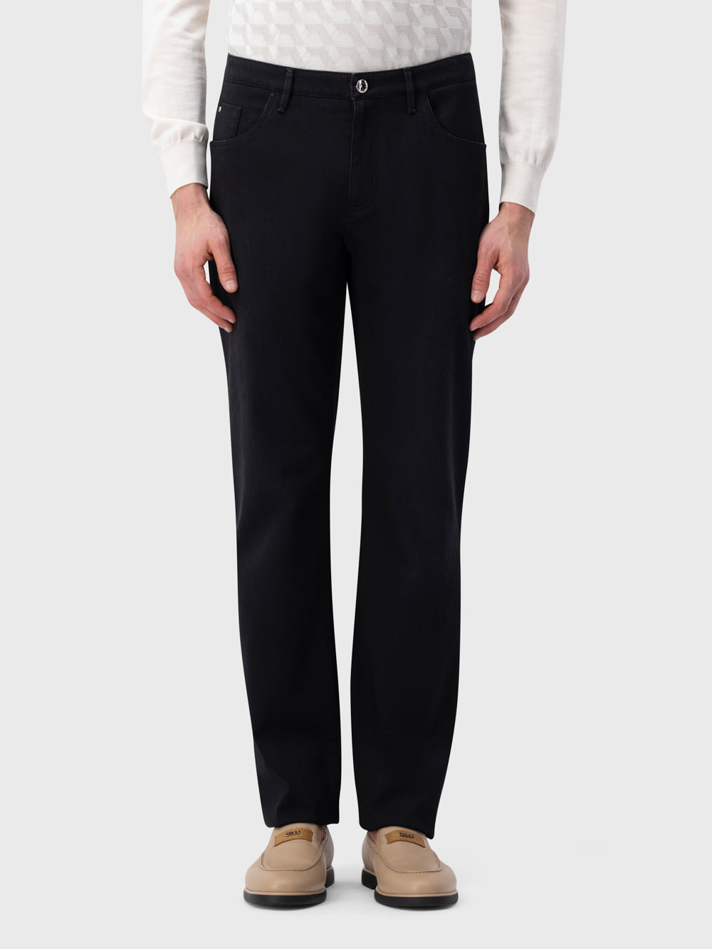 Black Denim Jean with ZILLI Back Detail