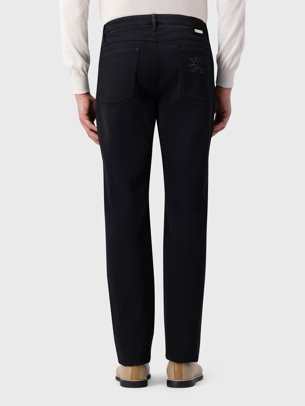 Black Denim Jean with ZILLI Back Detail