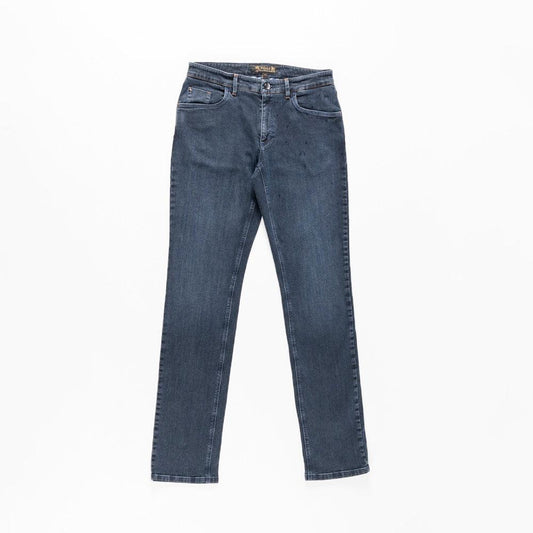 Slim Jeans "Lion" Embroidery with Alligator Details - ZILLI