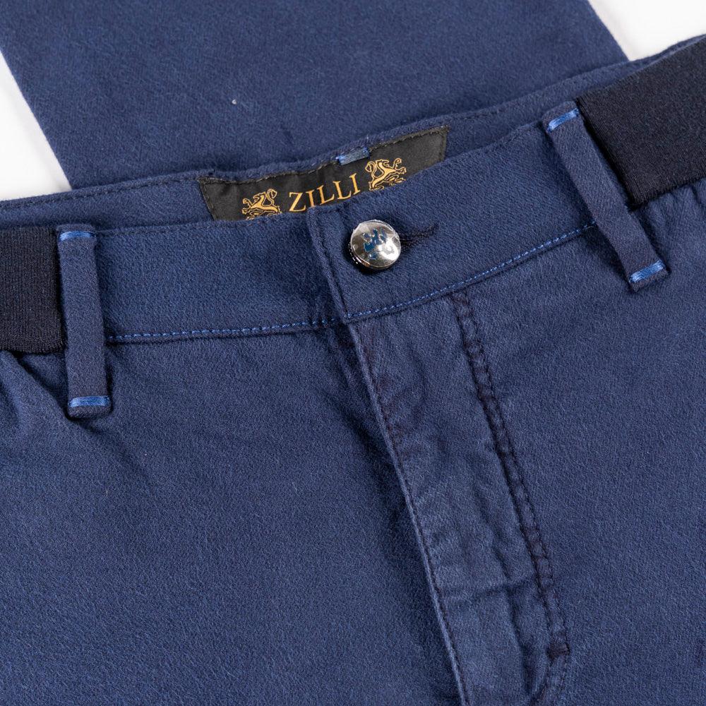 Slim Pants with Calfskin Details - ZILLI