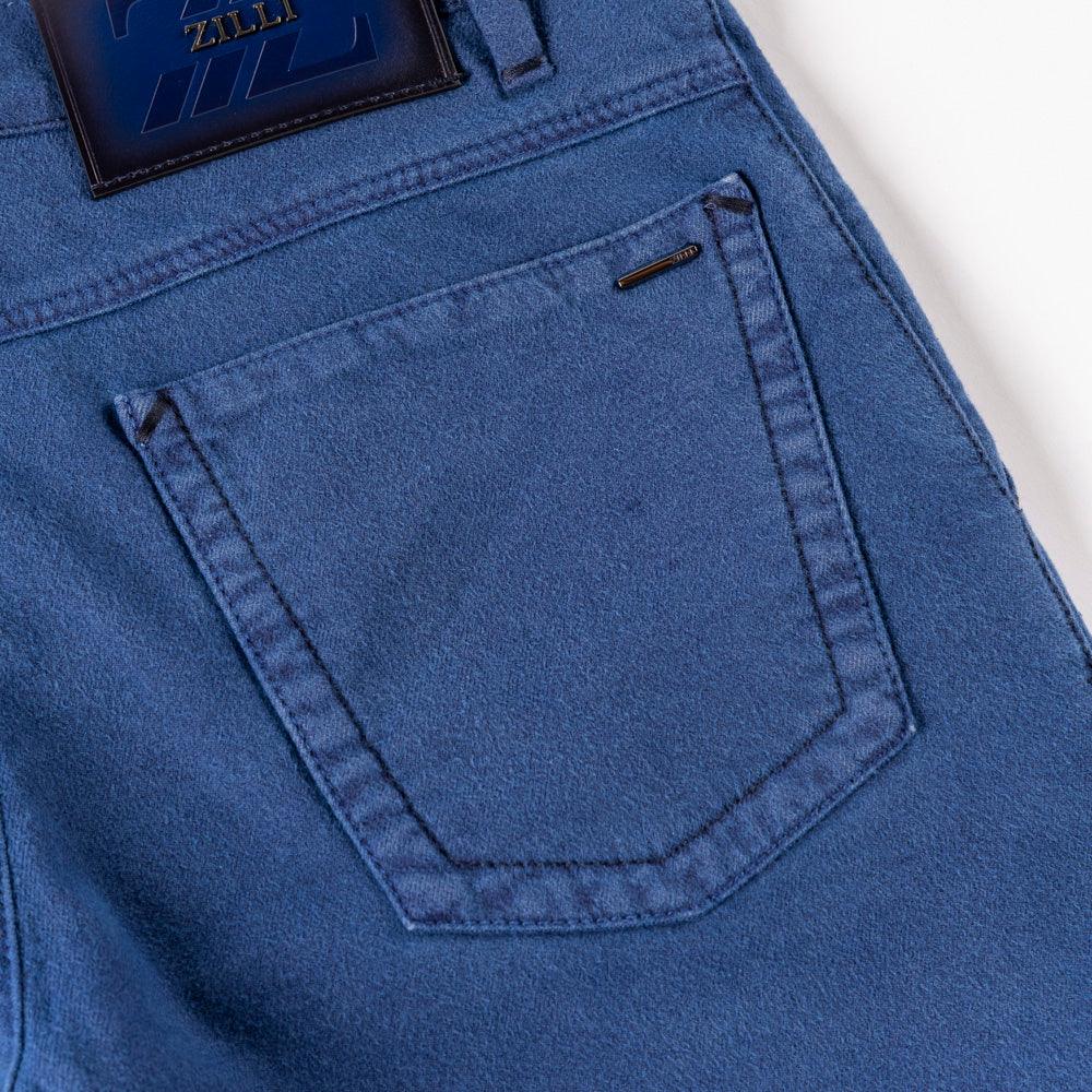 Slim Pants with Calfskin Details - ZILLI