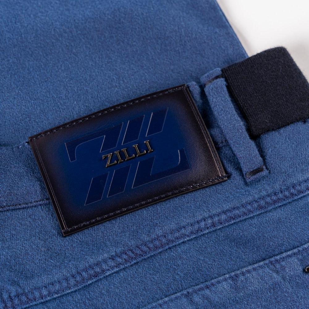 Slim Pants with Calfskin Details - ZILLI