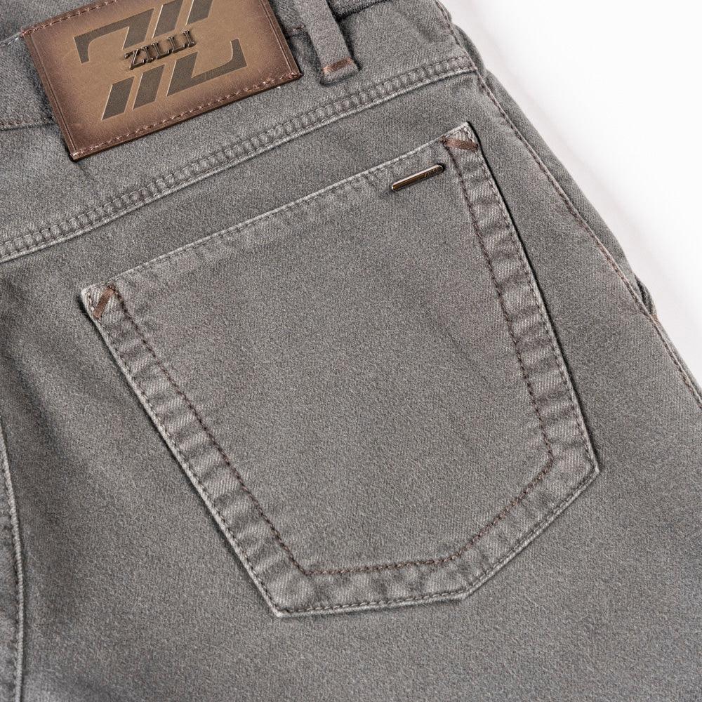 Slim Pants with Calfskin Details - ZILLI