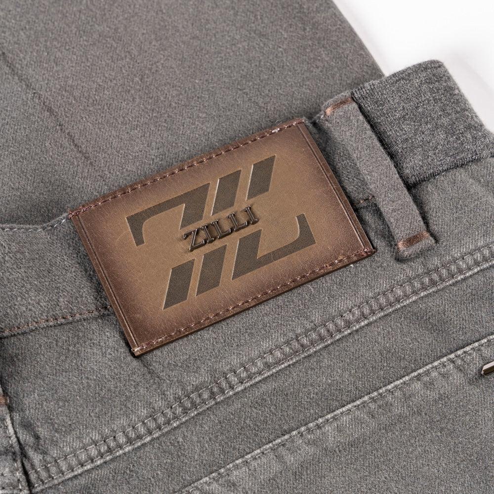 Slim Pants with Calfskin Details - ZILLI
