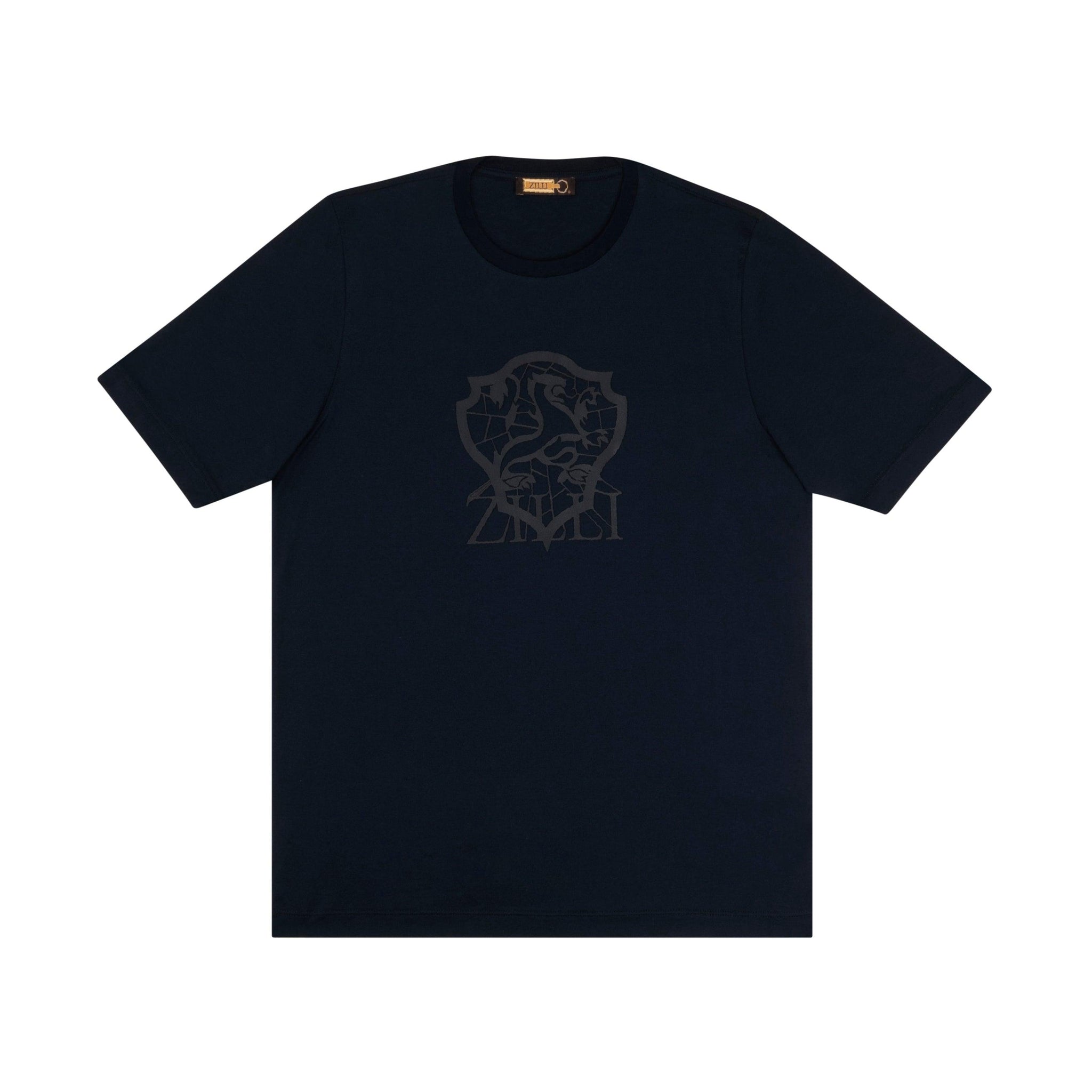 T-shirt with lambskin Griffon design - ZILLI