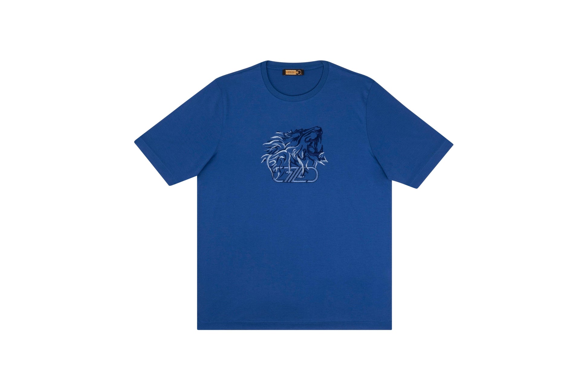 T-shirt with lion embroidery - ZILLI