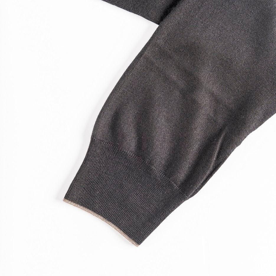 Zipped Polo Shirt, Long Sleeves - ZILLI