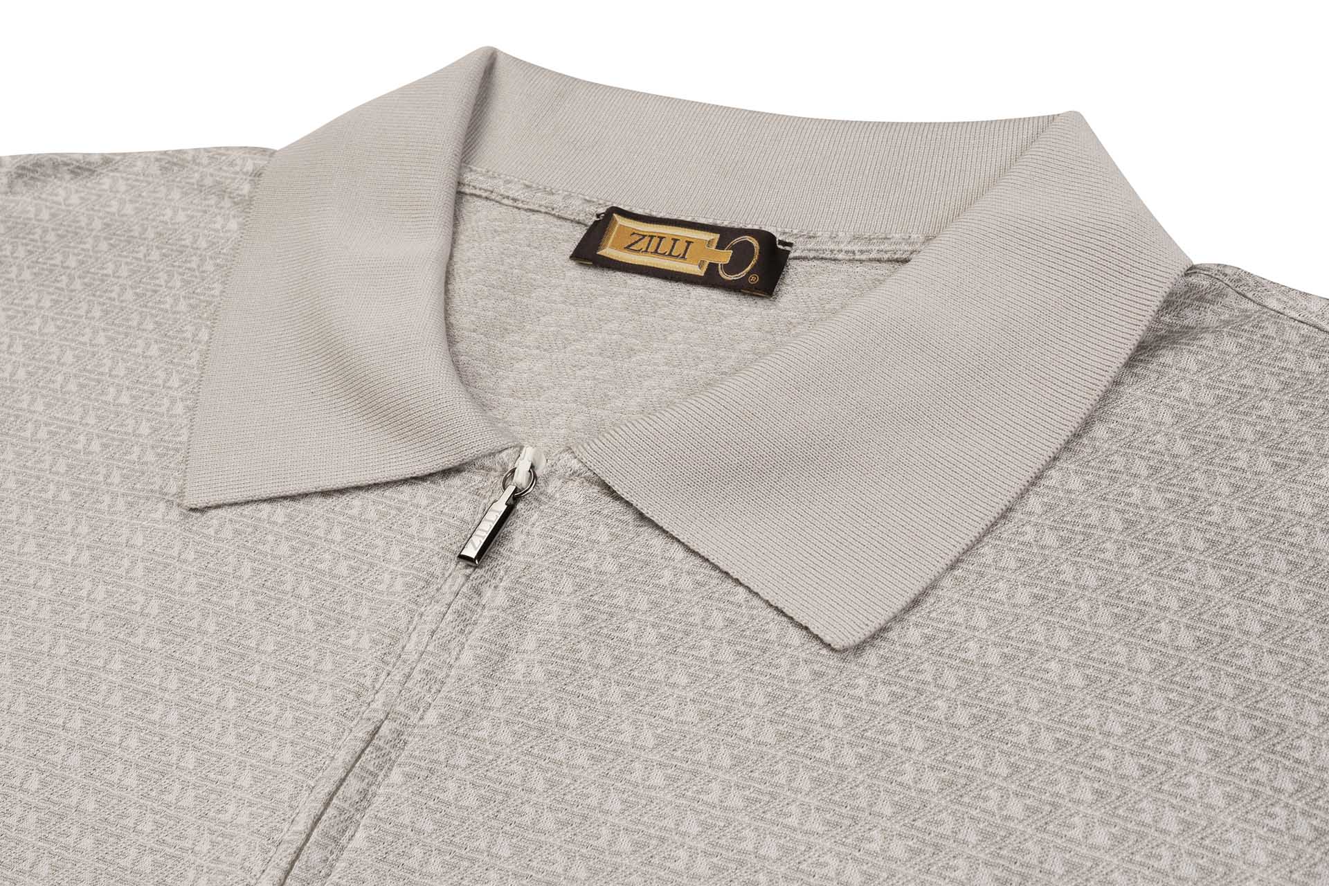 Zipped Polo Shirt, Z Weave - ZILLI