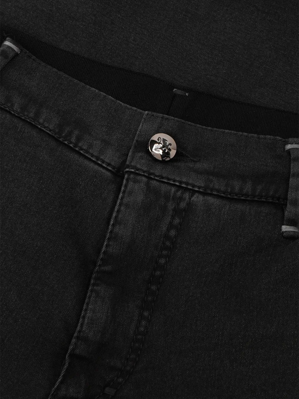 Брюки с кожаными деталями