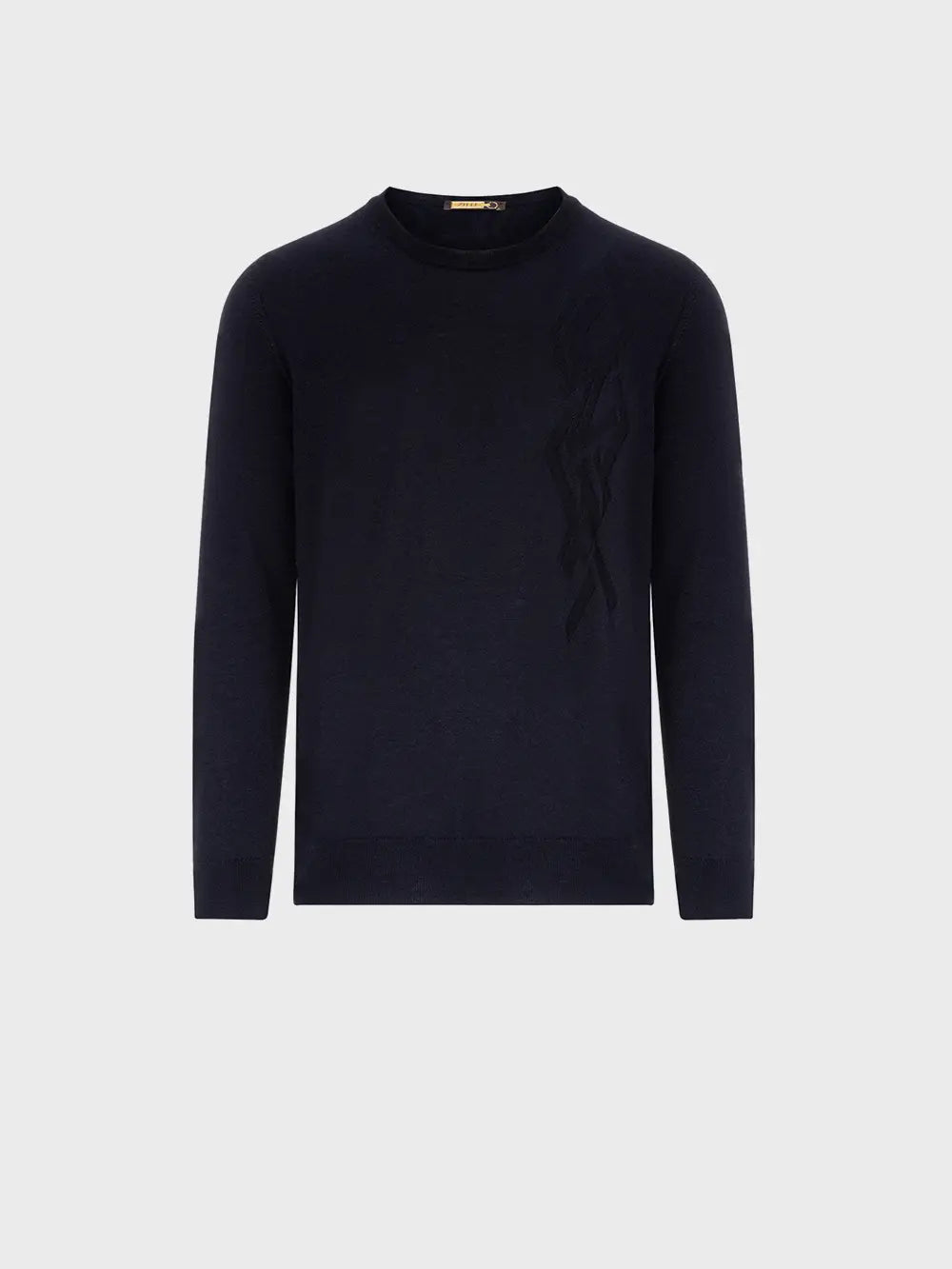 Пуловер с круглым вырезом