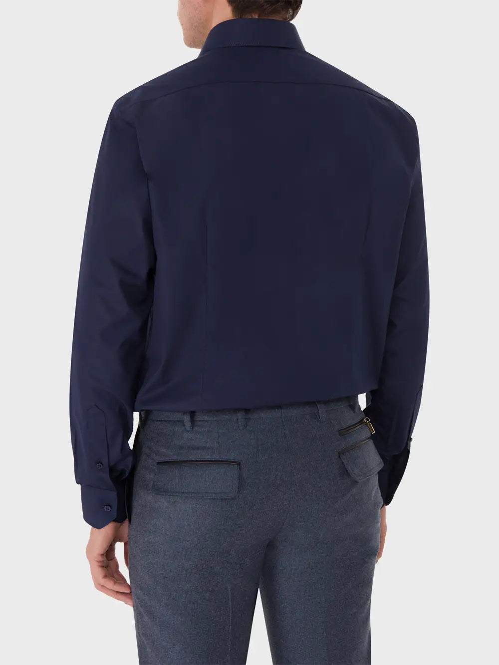 Классические длинные рукава с тройной строчкой