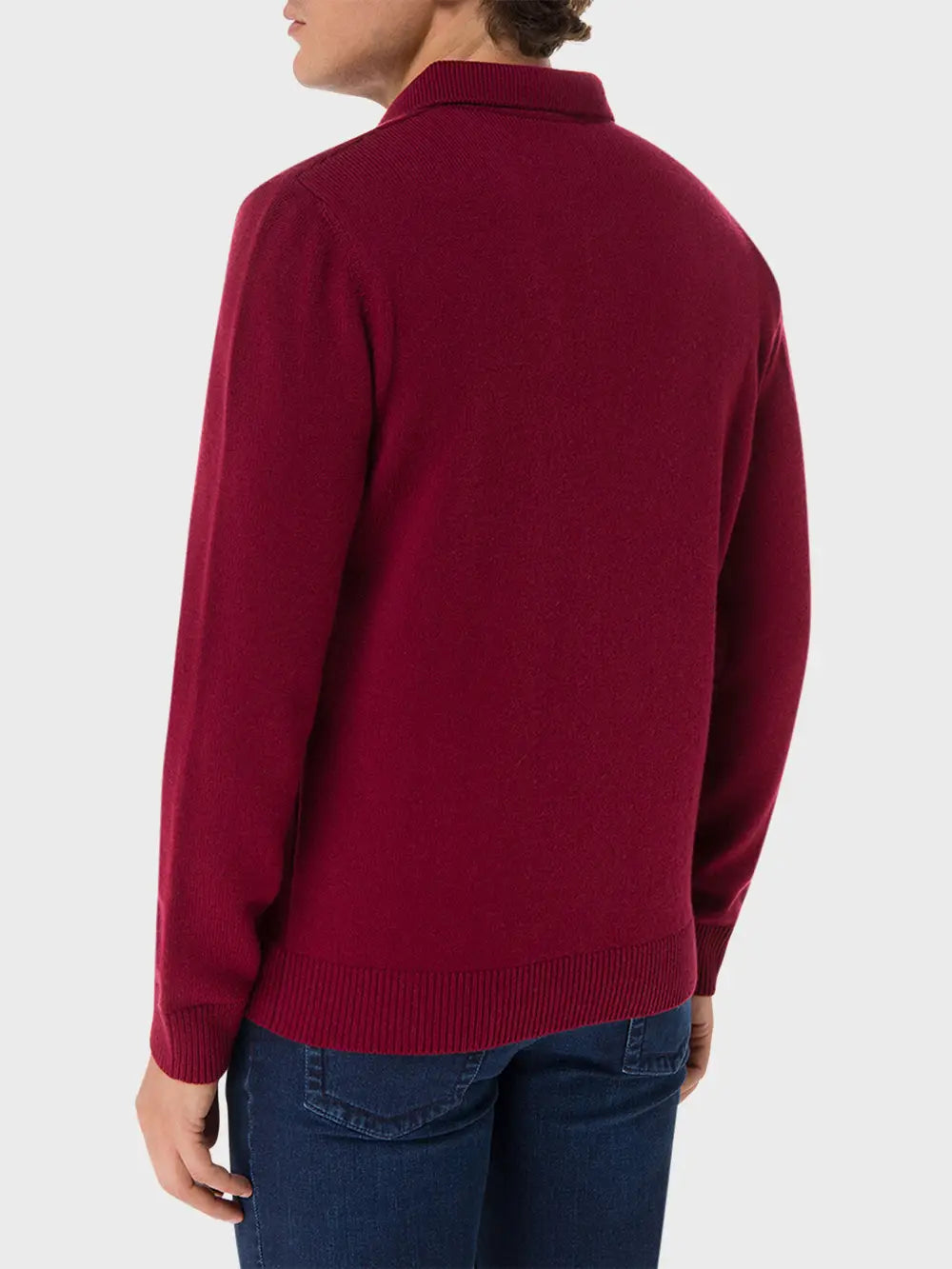 Поло на молнии с жаккардовым плетением Zilli Mirror Lozenges