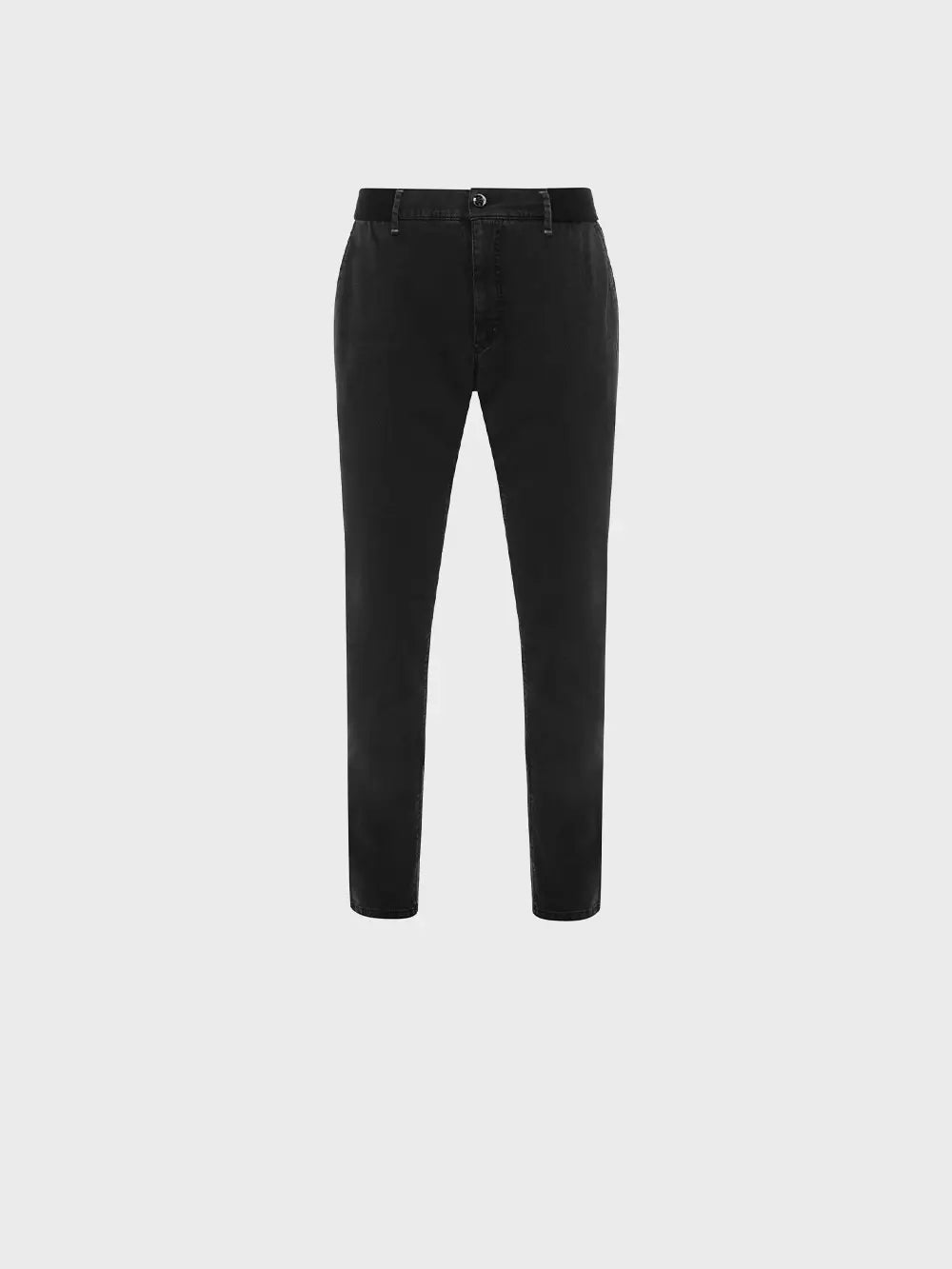 Брюки с кожаными деталями