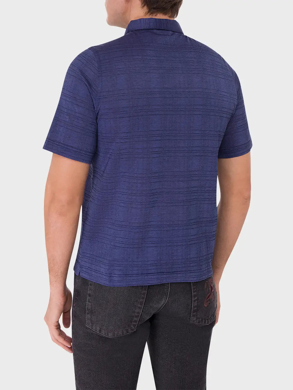 Классическое поло на молнии с коротким рукавом