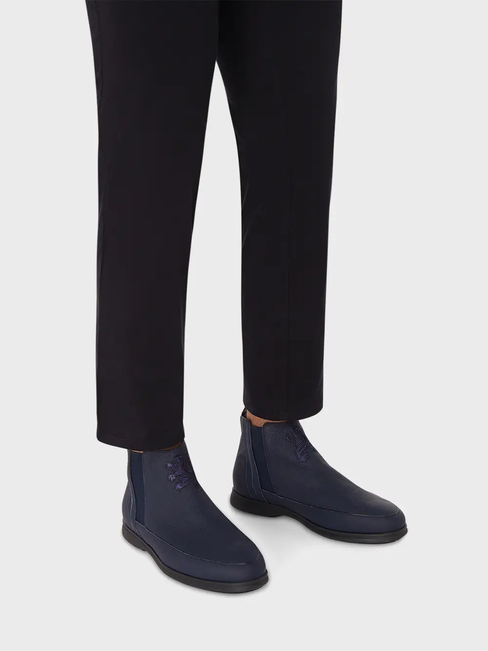 Сапоги по щиколотку из телячьей кожи