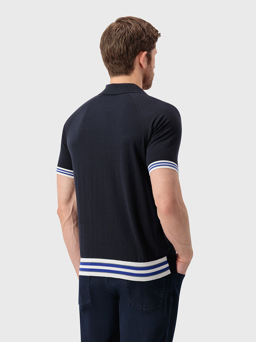 Рубашка-поло с логотипом - синий морской