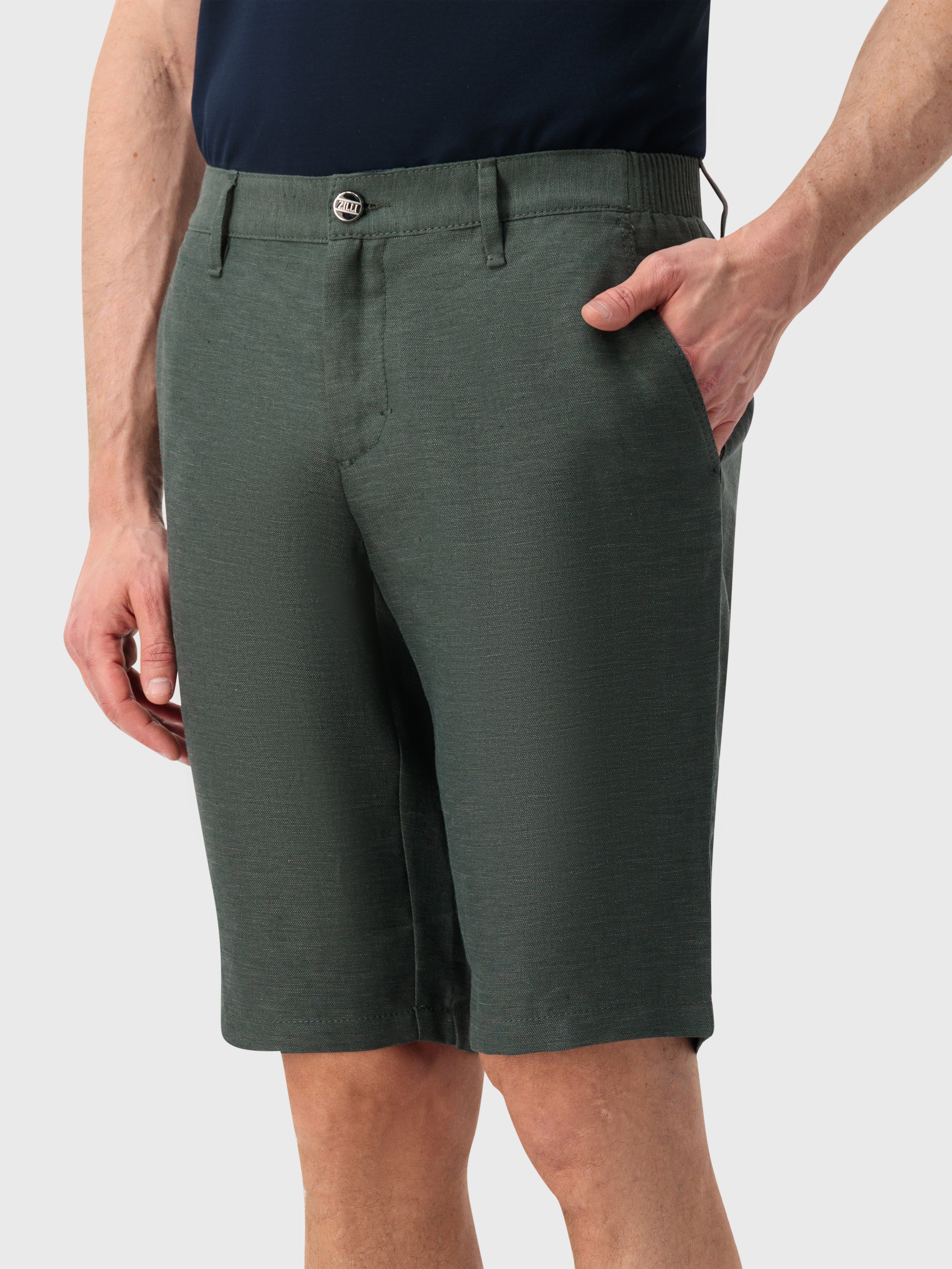 Льняные шорты-бермуды - Deep Military