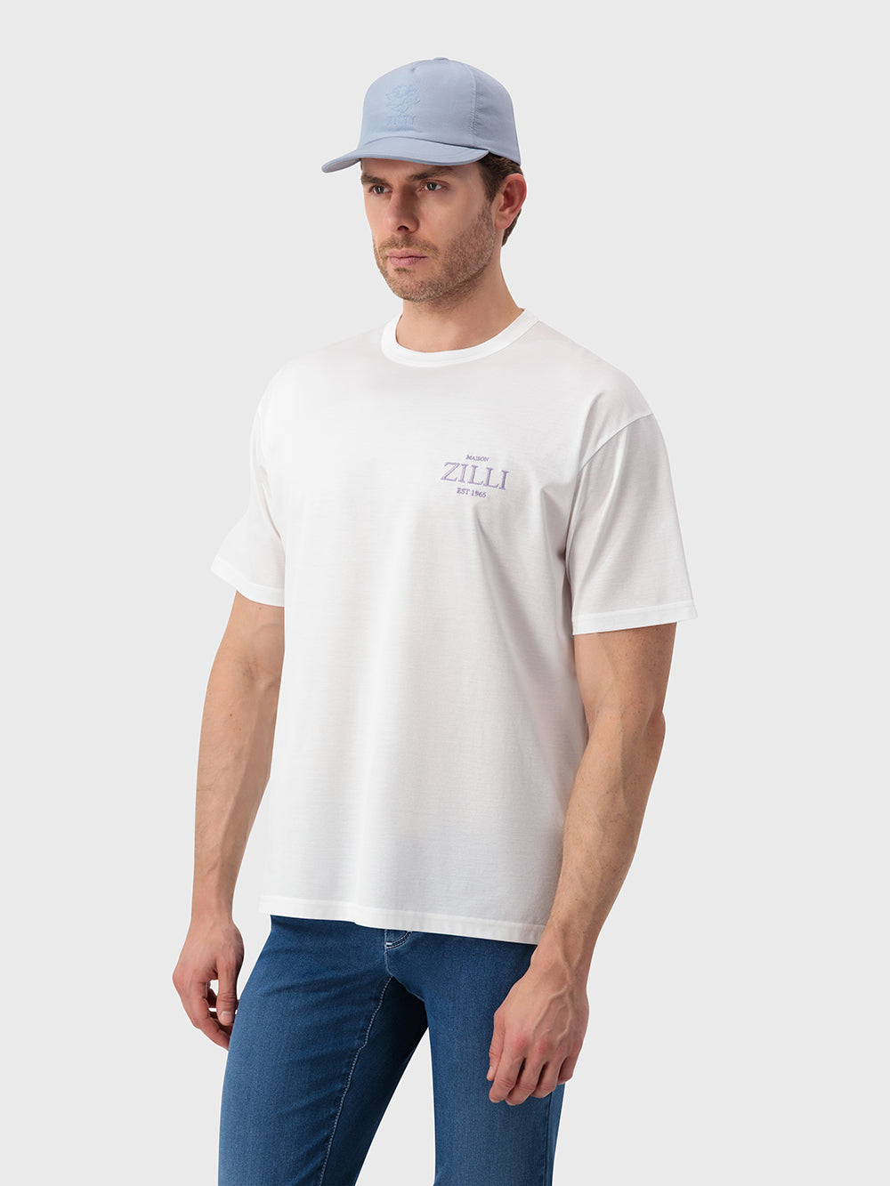 Футболка с нашивками "FANTASY" - Белый