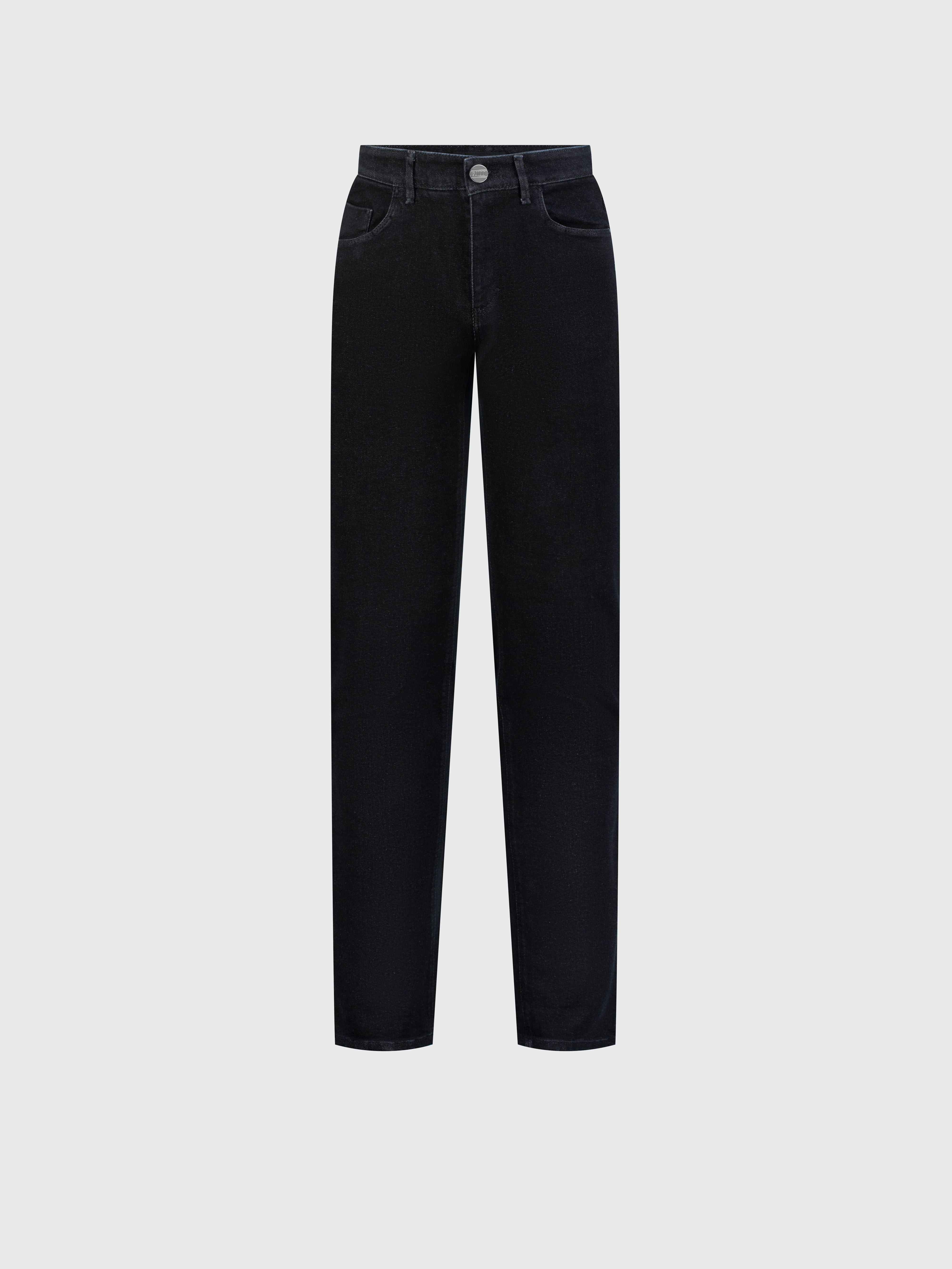 Джинсы из хлопка черного цвета