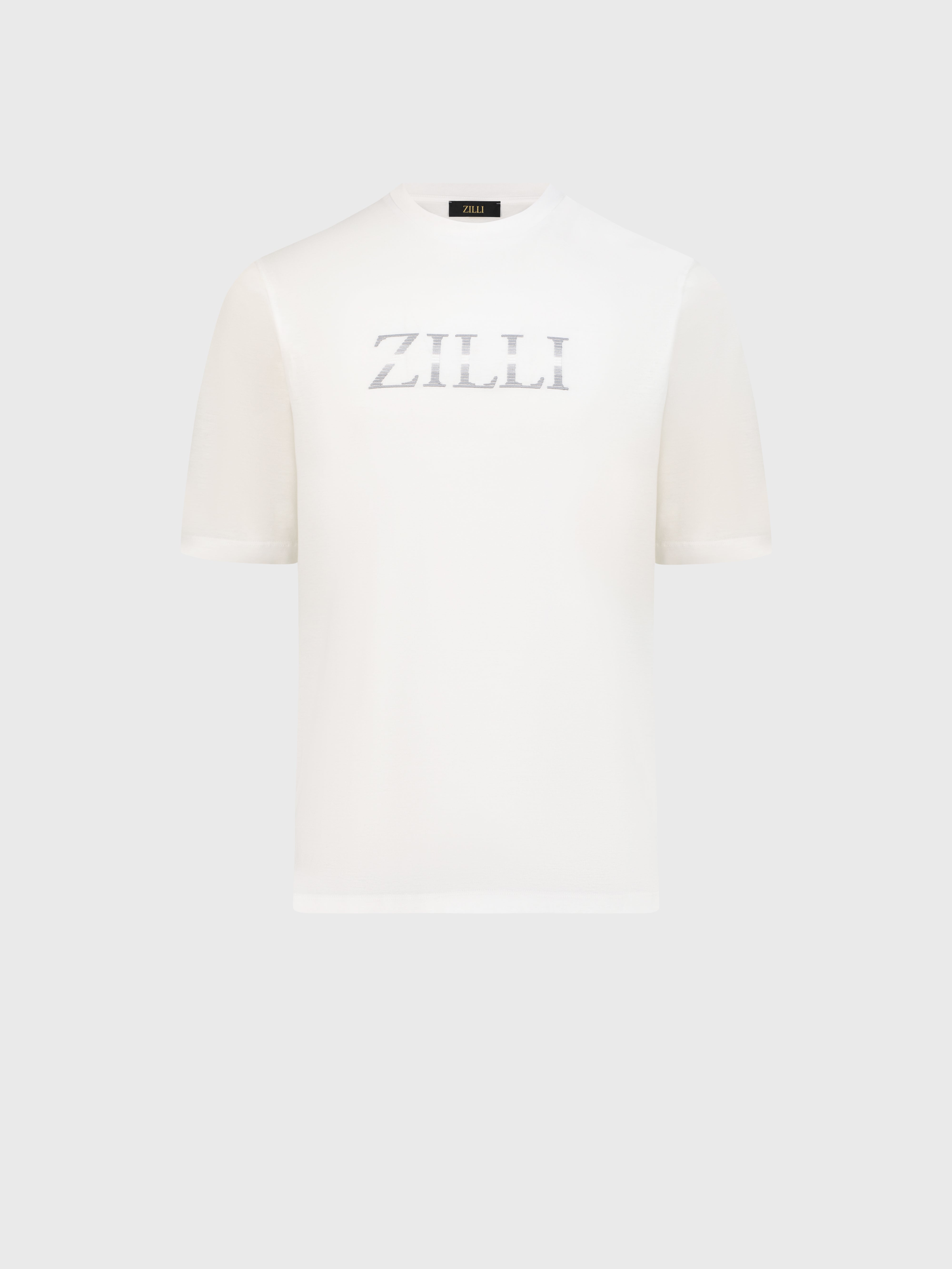 Футболка с градиентной вышивкой Zilli Shade белый