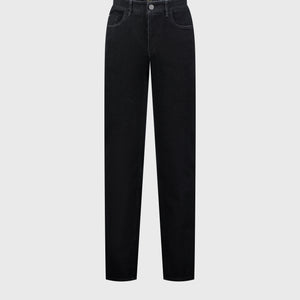 Хлопковые джинсы черные