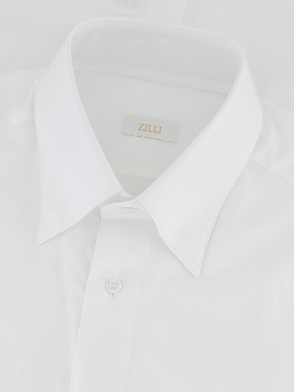 Классическая формальная рубашка с одним швом - Белый