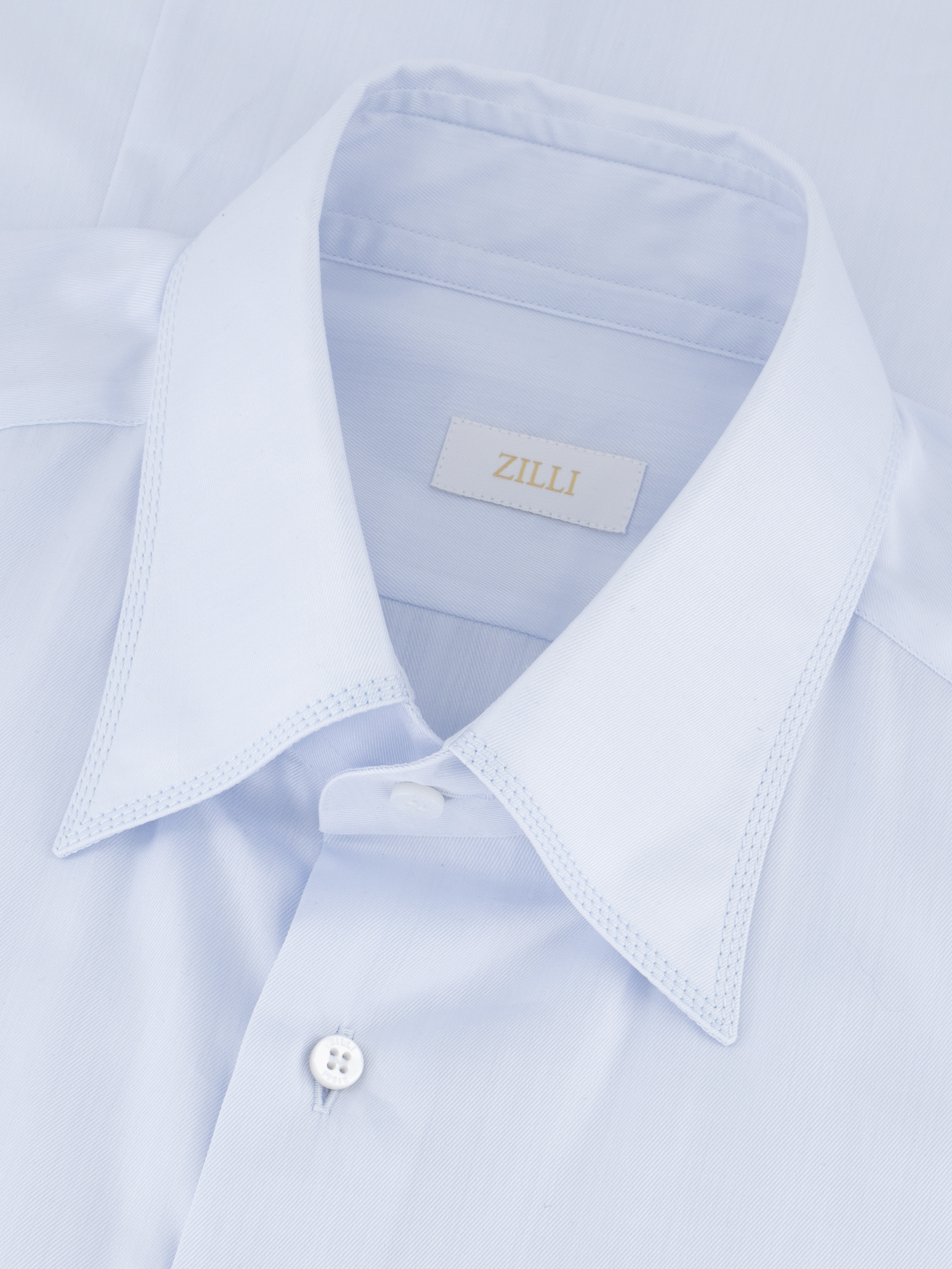 Хлопковая рубашка с тройной строчкой Blue Sky