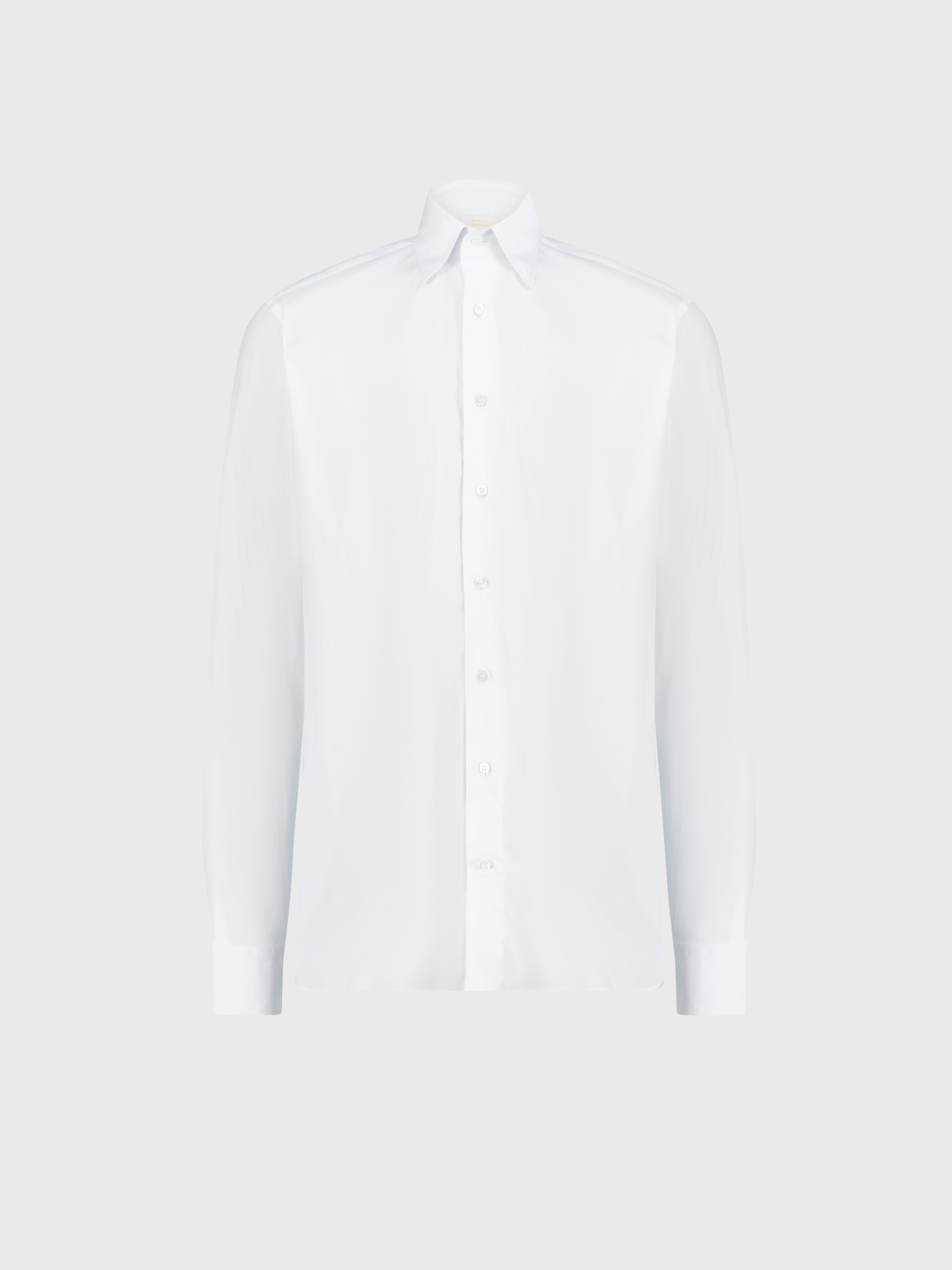 Рубашка с фирменной тройной строчкой Белая