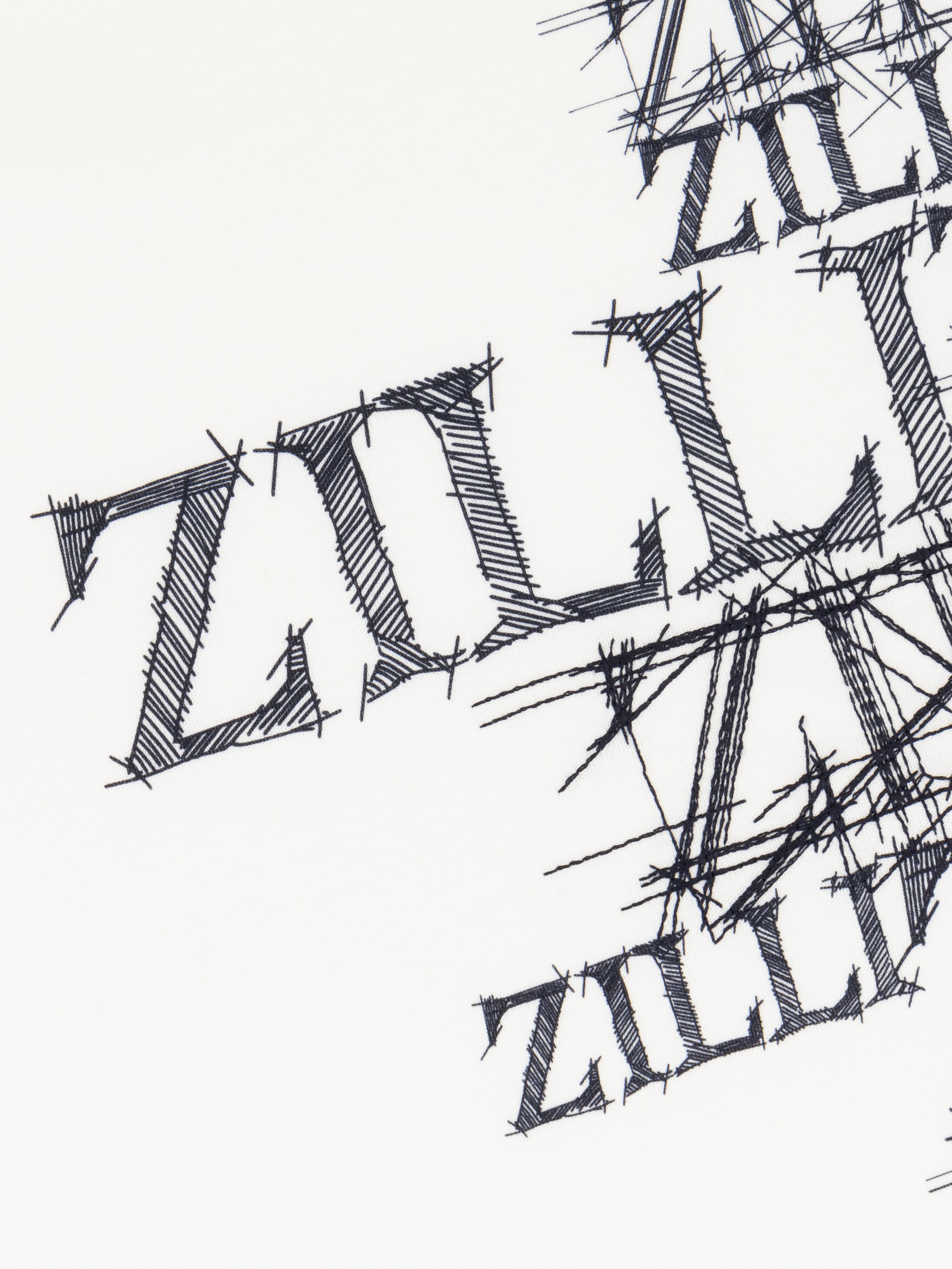 Футболка с графическим дизайном ZILLI Белая